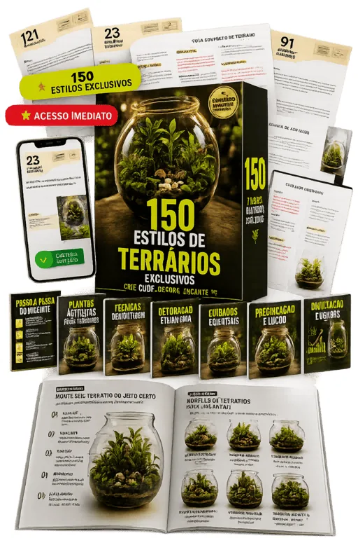 Mockup do Guia de Terrários